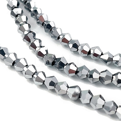 Transparent Electroplate Glass Beads Strands X-EGLA-A039-T3mm-UA05-1