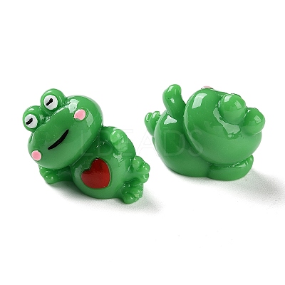 Cartoon Cute Resin 3D Frog Figurines RESI-Z024-01B-1