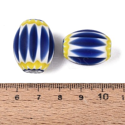 Handmade Millefiori Glass Barrel Beads LS-LA-N002-19B-1