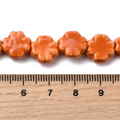 Handmade Porcelain Beads Strands PORC-K010-05G-1