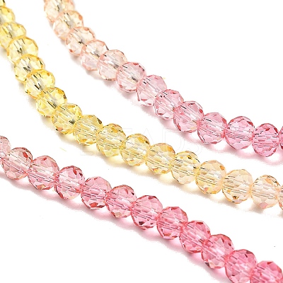 Transparent Painted Glass Beads Strands LS-DGLA-A034-T3mm-A07-1
