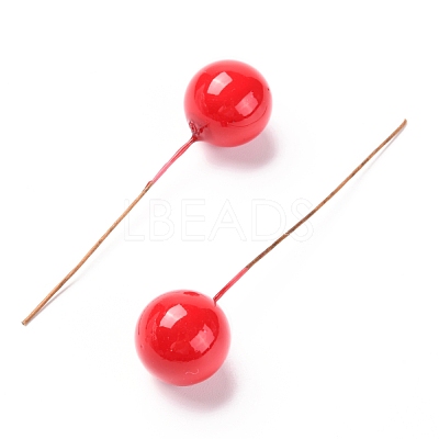 Foam Artificial Christmas Berries with Branch DIY-B019-01B-1