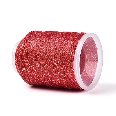 200M 6-Ply Sparkle Polyester Cord with Metallic Thread OCOR-T019-01A-09-1