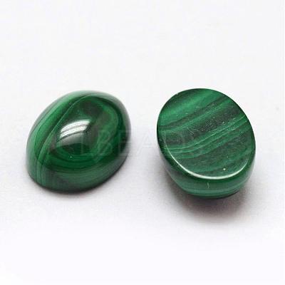 Oval Natural Malachite Cabochons G-O147-03A-1