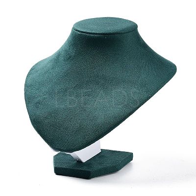 Bust Plastic Covered with Velvet Necklace Display Stands NDIS-L006-01C-1
