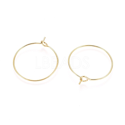 Ion Plating(IP) 316L Surgical Stainless Steel Hoop Earring Findings X-STAS-D164-02G-A-1