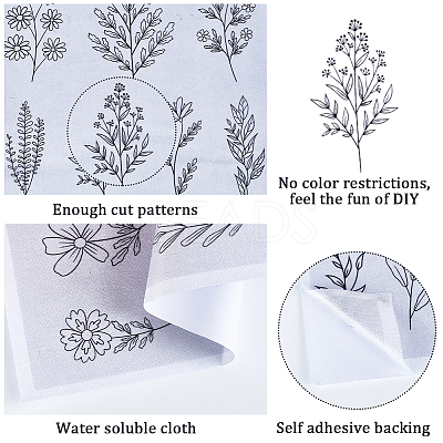 Bohemia Style Water Soluble Fabric DIY-WH0488-17L-1