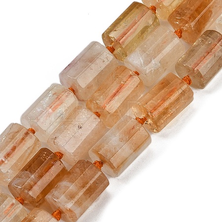 Natural Yellow Quartz Beads Strands G-G162-D07-02-1