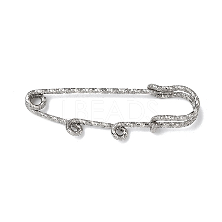 304 Stainless Steel Safety Pins Brooch Findings STAS-C181-01B-P-1