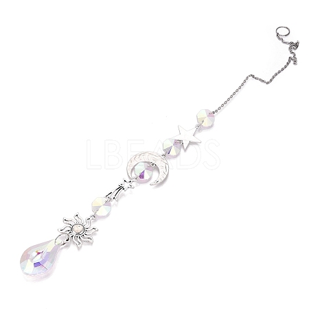 1Pc Iron Big Pendant Decorations DJEW-CN0001-37B-1