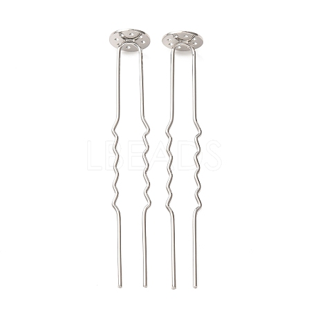 Brass Hair Fork Findings KK-H298-02B-1