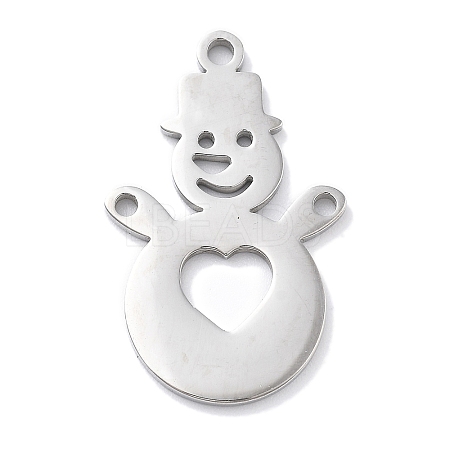 Christmas Theme Anti-Tarnish 304 Stainless Steel Pendants LS-STAS-R003-04P-01-1