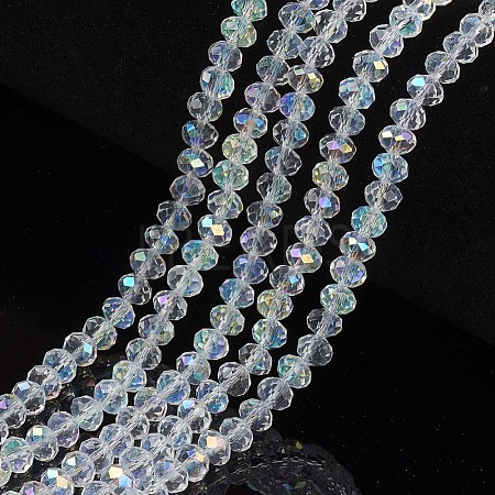 Electroplate Glass Beads Strands EGLA-A044-T4mm-L19-1