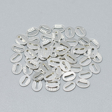 925 Sterling Silver Slice Chain Tabs STER-T002-253S-1