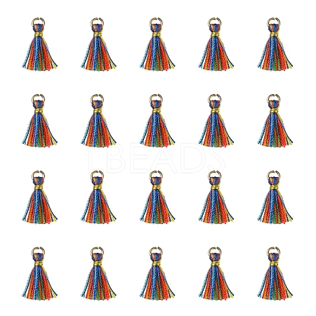 Polycotton(Polyester Cotton) Tassel Pendant Decorations FIND-YW0004-58D-1