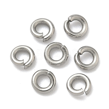 Tarnish Resistant 304 Stainless Steel Open Jump Rings X-STAS-E067-07-4mm-1