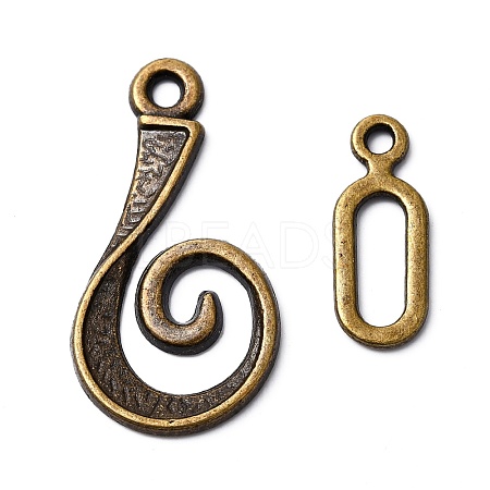 Tibetan Style Alloy Hook Clasps MLF5077Y-NF-1
