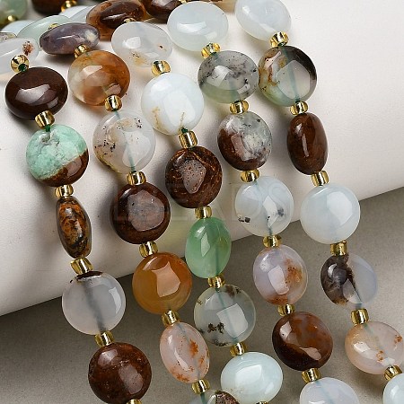 Natural Chalcedony Beads Strands G-H005-B12-01-1