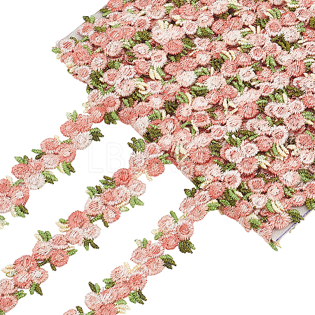 4.6~5Yards Flower Polyester Trim Ribbon OCOR-PH0001-97F-1