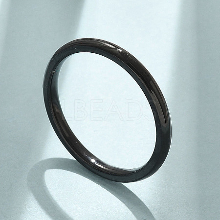 Ion Plating(IP) 304 Stainless Steel Plain Band Rings STAS-I160-E03-EB-1