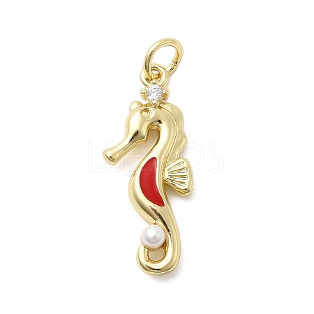 Brass Micro Pave Cubic Zirconia Pendants KK-A278-04G-01-1