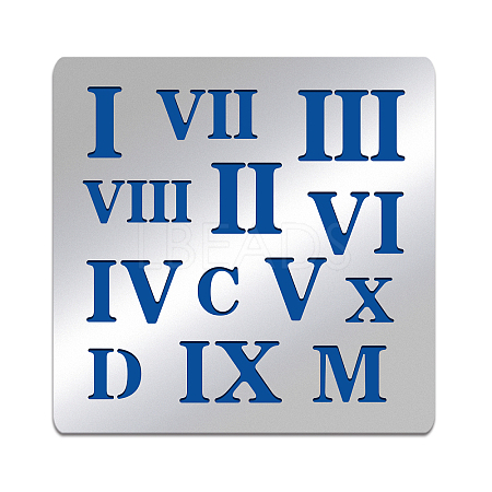 Roman numerals Stainless Steel Cutting Dies Stencils DIY-WH0279-070-1