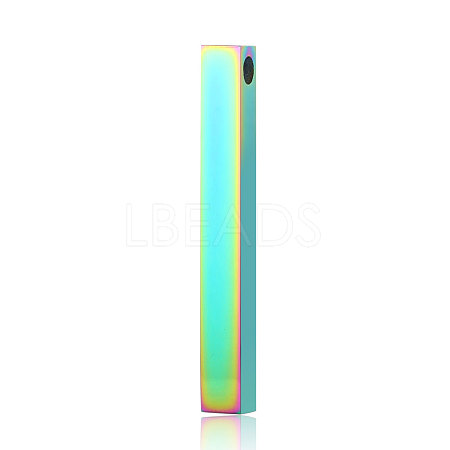 Ion Plating(IP) 201 Stainless Steel Pendants STAS-S105-T586-60-5-1