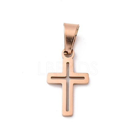 Ion Plating(IP) 304 Stainless Steel Pendants STAS-H453-03RG-1