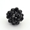 Glass Crystal Round Woven Beads GLAA-A034-4mm-A08-1