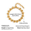 304 Stainless Steel Drop Link Chain Bracelets for Women EA0353-1-2