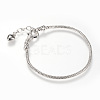 Brass European Style Bracelet Making BJEW-PH0004-01P-1