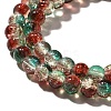 Crackle Glass Beads Strands CCG-C002-6mm-04-3