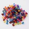 Faceted Bicone Transparent Acrylic Beads DBB5mm-2
