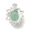 Natural Green Aventurine Pendants G-B033-03P-23-3