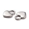 304 Stainless Steel Pendants X-STAS-B024-62P-2