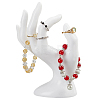 Plastic Mannequin Hand Jewelry Display Holder Stands RDIS-WH0009-013B-1