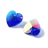 Electroplate Glass Charms GGLA-Z002-02G-2