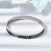 304 Stainless Steel Black Enamel Animal Skin Print Hinged Cuff Bangles for Women SA-CBAC920-02P-1