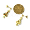 Alloy Rhinestone Stud Earrings EJEW-JE06005-3