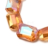 Electroplated Glass Beads EGLA-H002-A-09-3