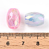 Transparent UV Plating Acrylic Beads OACR-I015-34-3