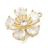 Brass Micro Pave Cubic Zirconia Pendants KK-S514-02B-G-2