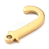 PVD Vacuum Plating  304 Stainless Steel Charms STAS-H112-J-G-3
