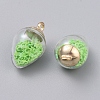 Transparent Glass Pendants GLAA-TAC0002-H05-2