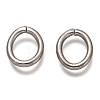 Non-Tarnish 201 Stainless Steel Jump Ring STAS-H136-12D-P-1