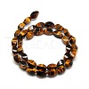 Natural Twist Tiger Eye Beads Strands G-L243B-04-2