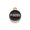 Alloy Enamel Pendants X-ENAM-S124-01A-08H-3
