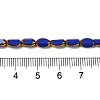 Electroplate Glass Beads Strands X-EGLA-P061-02A-01-4