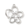 Brass Micro Pave Cubic Zirconia Pendants KK-D283-05P-1