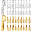 100Pcs 2 Colors Tibetan Style Alloy Glue-on Flat Pad Bails FIND-SP0001-90-1